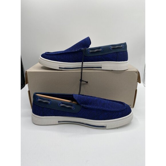 Kenneth Cole Reaction Men's Navy Trace Knit Round Toe Slip-On Shoes NWB - Picture 1 of 5